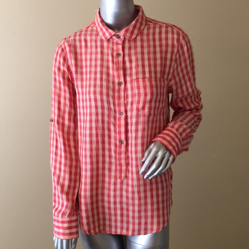 JACHS Girlfriend checkered plaid shirt